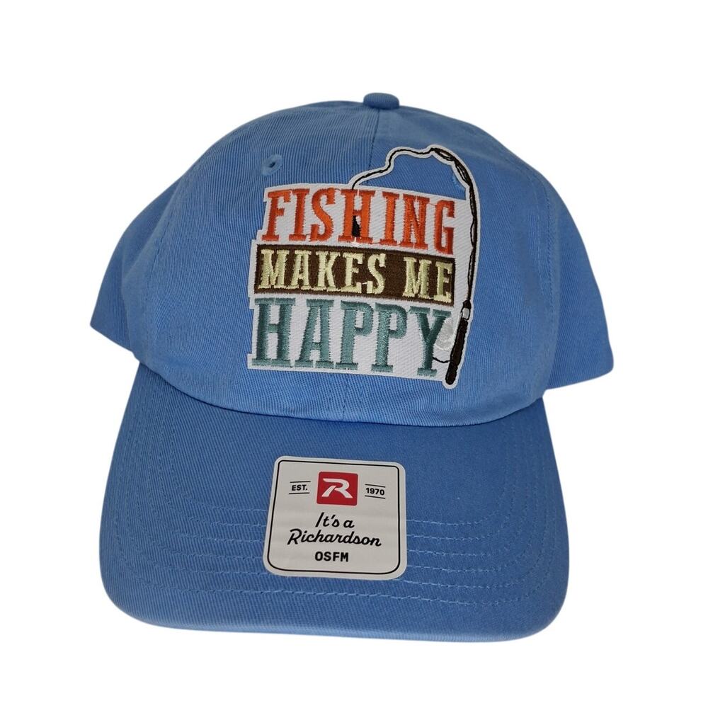fishing makes me happy Richardson r55 hat